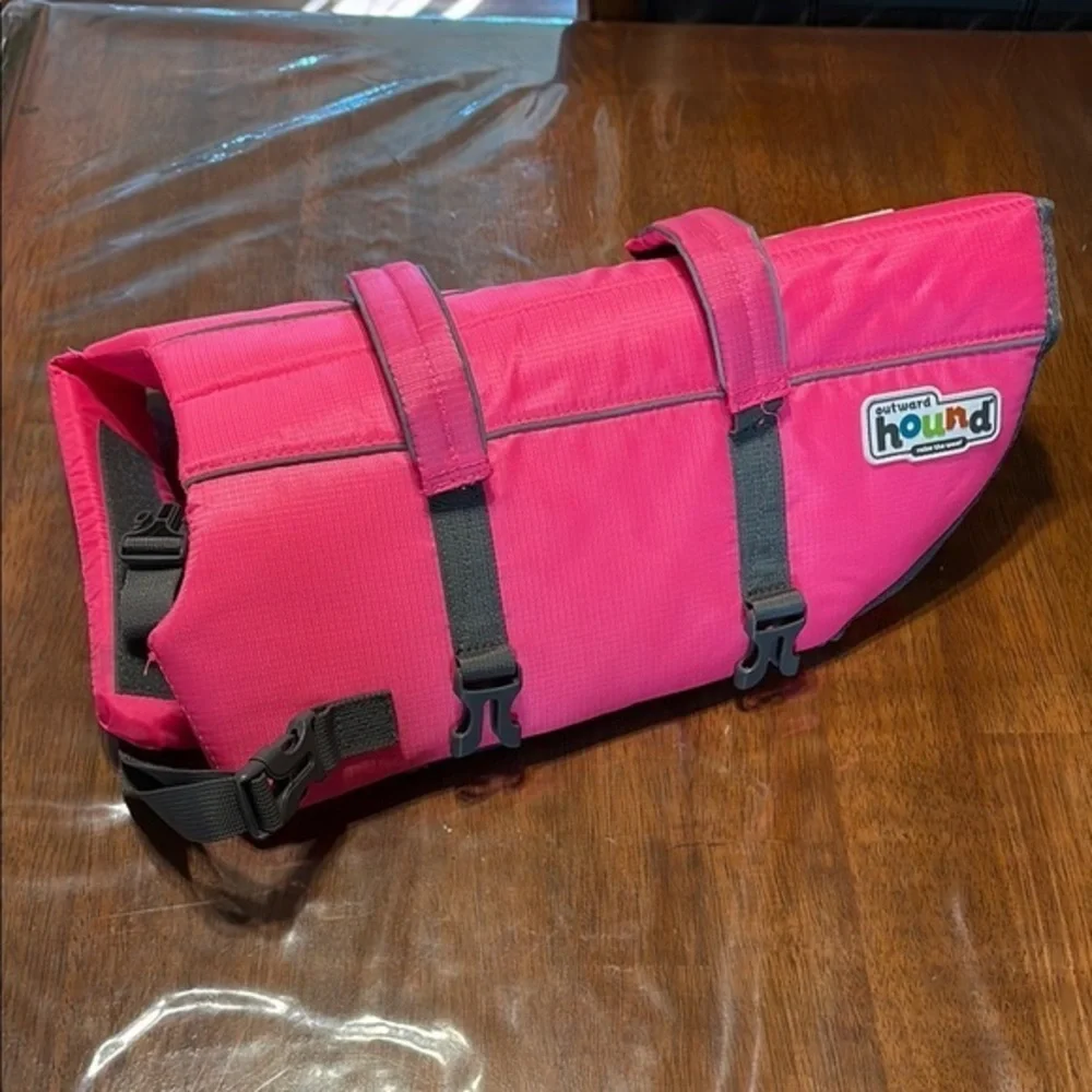 Outward Hound Pink Dog Life Jacket